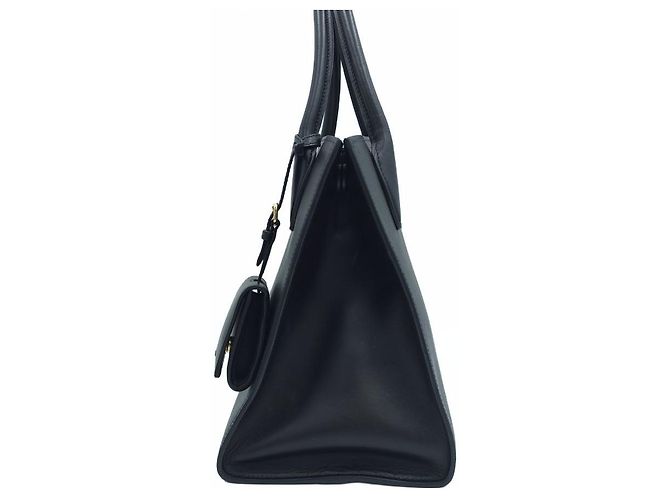 Prada Borsa Tote Media in Pelle Saffiano Nera Nero - vista 3