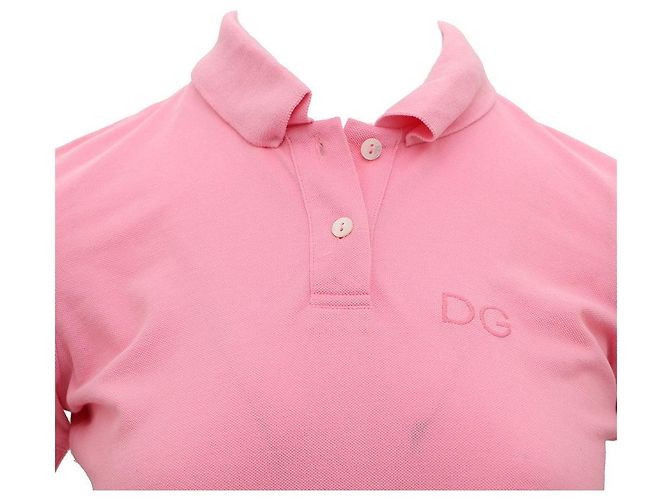 Dolce & Gabbana DG Logo Polo-Shirt mit kurzen Ärmeln Pink - Ansicht 2
