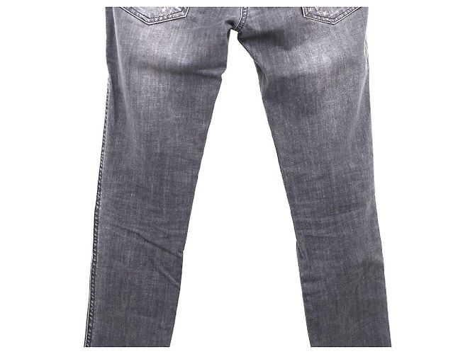 Dolce & Gabbana Slim Fit Damaged Jeans Marrone - vista 6
