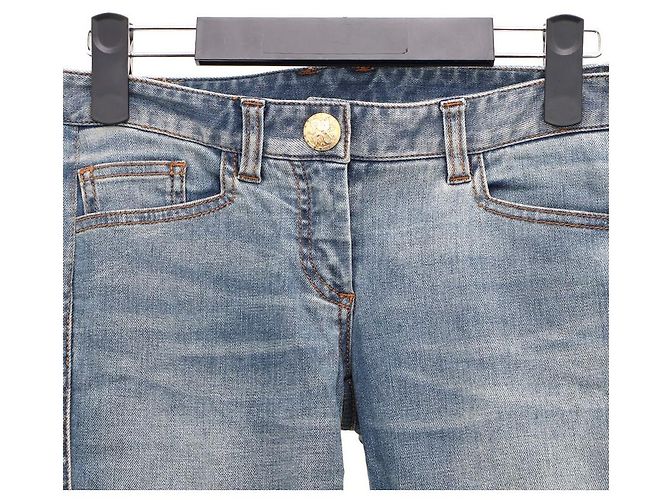 Balmain Vaqueros Biker con Botones Dorados - vista 2