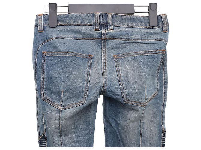 Balmain Vaqueros Biker con Botones Dorados - vista 5