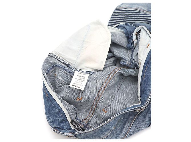 Balmain Vaqueros Biker con Botones Dorados - vista 9