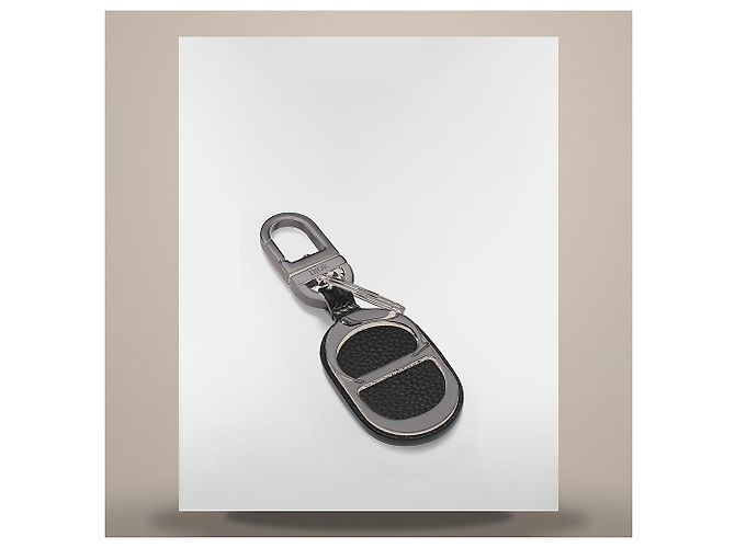 Dior Porta-chaves CD Icon em pele de vitelo grão preto - vista 3
