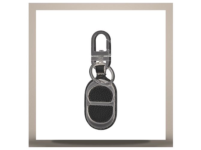 Dior Porta-chaves CD Icon em pele de vitelo grão preto - vista 4
