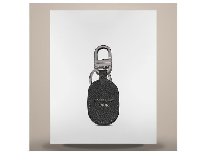 Dior Porta-chaves CD Icon em pele de vitelo grão preto - vista 5