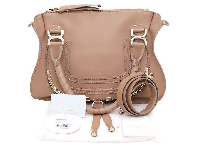 Chloé mala Tote e mala de Ombro Marcie Medium Rosa - vista 11