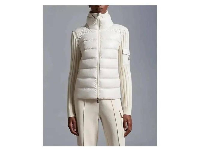 Moncler Wollcardigan mit Logo-Patch und Steppung - Ansicht 5