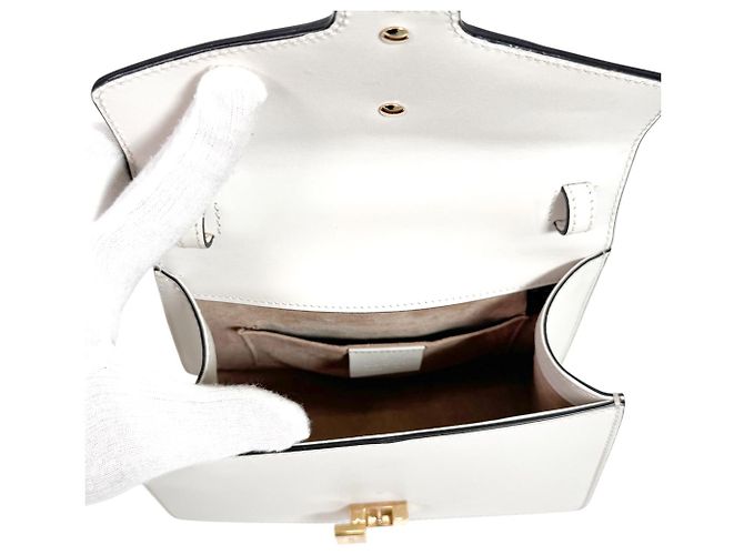 Gucci Borsa Tote Two-Way Ophidia Sylvie con manici superiori Mini White Bianco - vista 12
