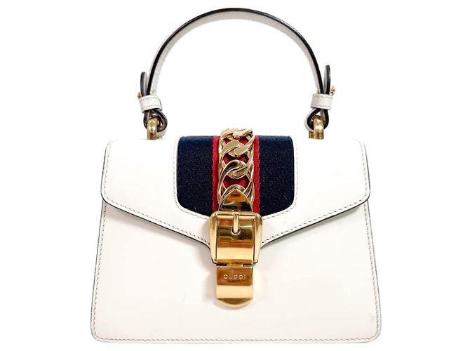 Gucci Borsa Tote Two-Way Ophidia Sylvie con manici superiori Mini White Bianco - vista 5