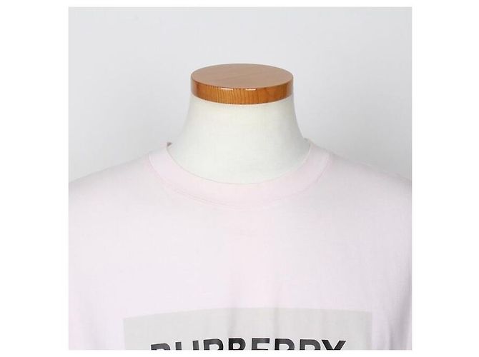 Burberry Oversized T-Shirt aus Stretch-Baumwolle mit rosa Logo-Print Pink - Ansicht 5