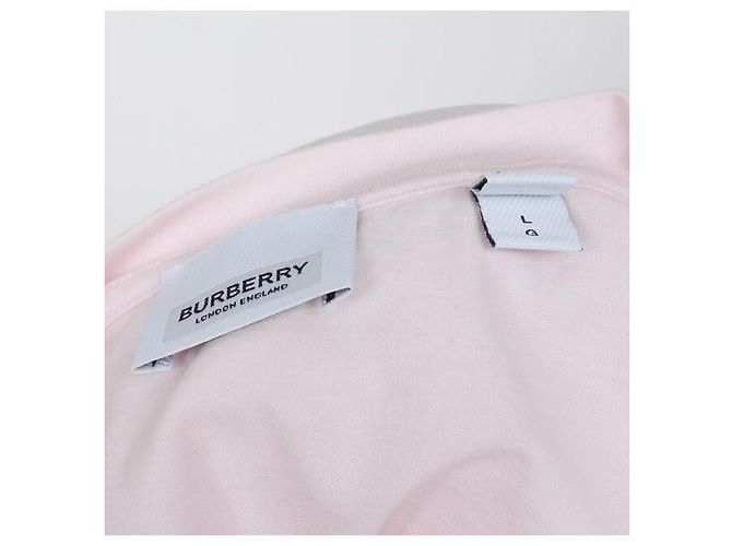 Burberry Oversized T-Shirt aus Stretch-Baumwolle mit rosa Logo-Print Pink - Ansicht 6
