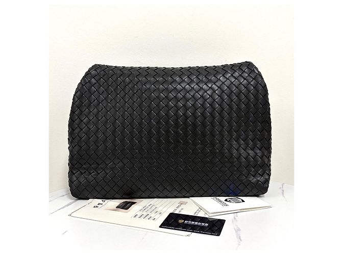 Bottega Veneta Borsa a Tracolla Intrecciato Nera Nero - vista 6