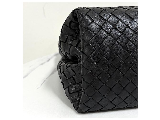 Bottega Veneta Borsa a Tracolla Intrecciato Nera Nero - vista 8