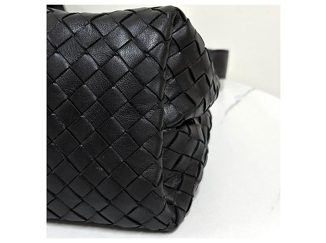 Bottega Veneta Borsa a Tracolla Intrecciato Nera Nero - vista 9