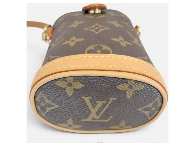 Louis Vuitton Borsa crossbody mini pouch pieghevole Marrone - vista 4