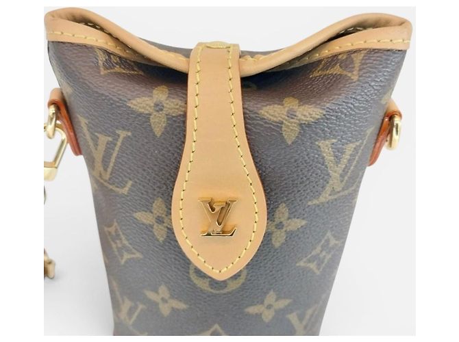 Louis Vuitton Borsa crossbody mini pouch pieghevole Marrone - vista 6