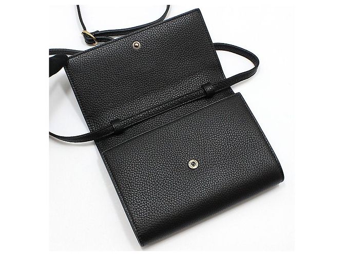 Gucci Mini sac bandoulière en cuir noir - vue 7