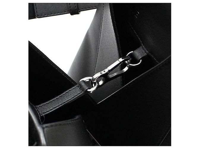 Loewe Borsa a tracolla Hammock Medium in vitello nero, tono argento - vista 10