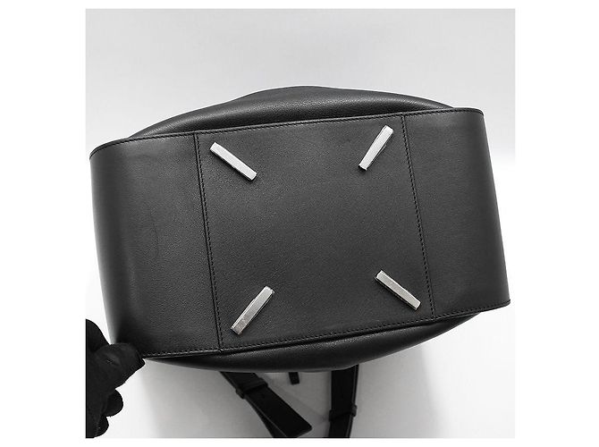 Loewe Borsa a tracolla Hammock Medium in vitello nero, tono argento - vista 7
