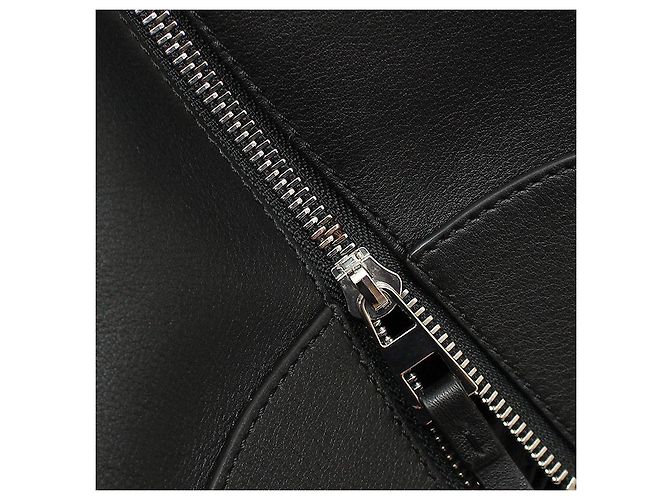 Loewe Borsa a tracolla Hammock Medium in vitello nero, tono argento - vista 9