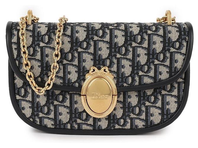 Dior Borsa a catena Small con patta Médallion Blu - vista 3