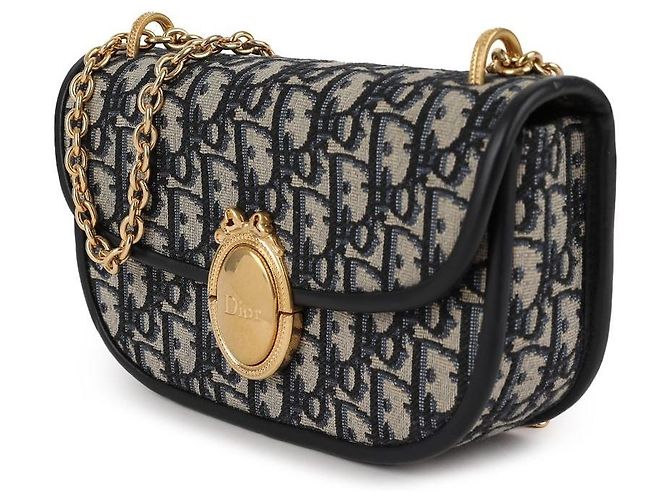Dior Borsa a catena Small con patta Médallion Blu - vista 4