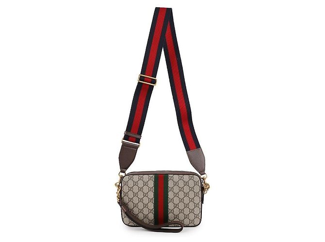 Gucci Borsa a tracolla uomo Ophidia GG Marrone - vista 5