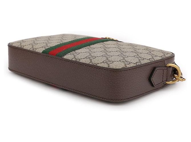 Gucci Borsa a tracolla uomo Ophidia GG Marrone - vista 6