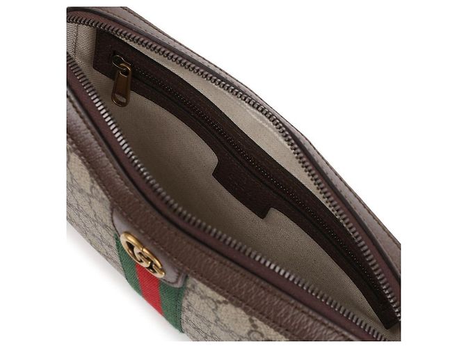 Gucci Borsa a tracolla uomo Ophidia GG Marrone - vista 8