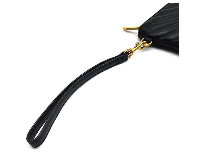 Saint Laurent Clutch Monogram New Medium Nero - vista 6