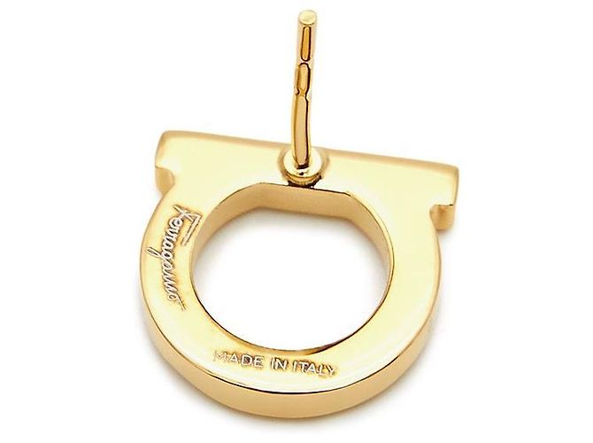 Salvatore Ferragamo Orecchini Gancini Crystal da donna D'oro - vista 8