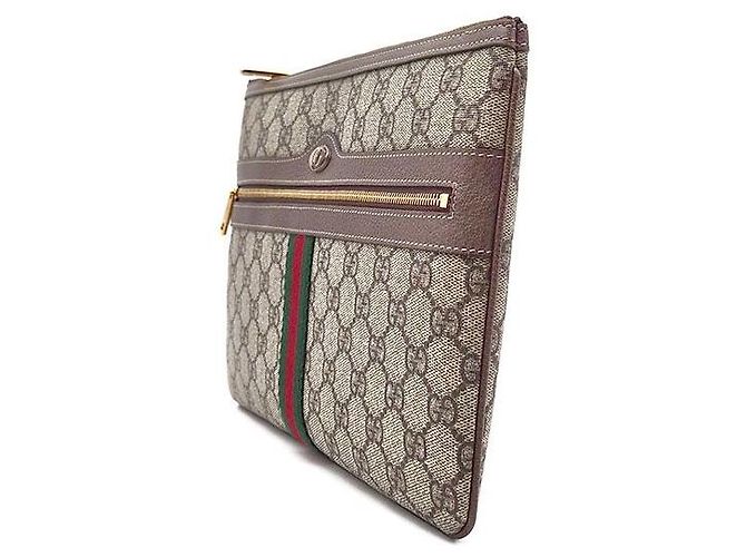 Gucci Ophidia GG Supreme Clutch Braun - Ansicht 2