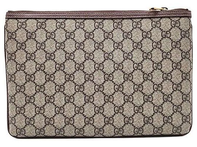 Gucci Ophidia GG Supreme Clutch Braun - Ansicht 3