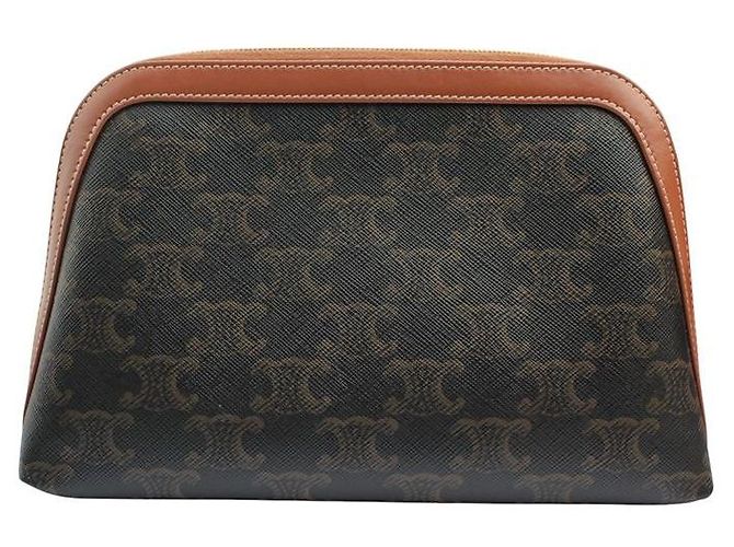 Céline Necessaire Triomphe Marrom - vista 2
