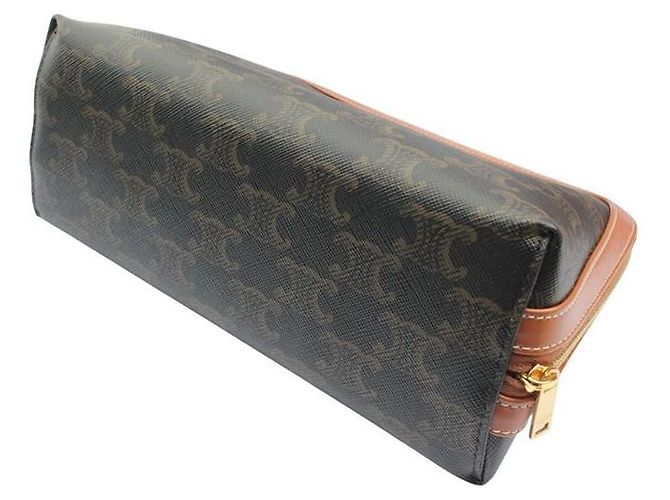 Céline Necessaire Triomphe Marrom - vista 4