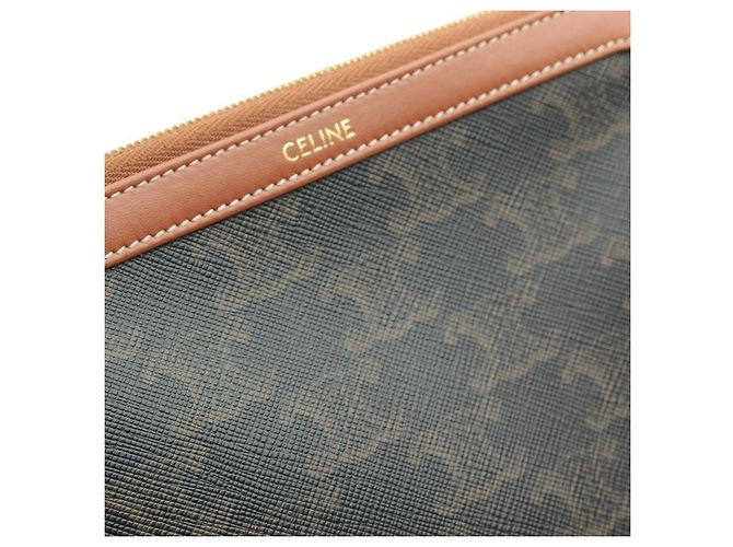 Céline Necessaire Triomphe Marrom - vista 5