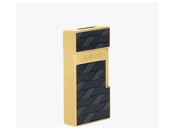 St Dupont Accendino Biggie Monogram Black Gold Nero - vista 6