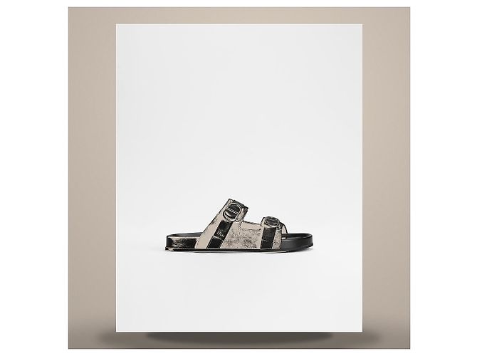 Louis Vuitton Sandali Aqua in pelle di vitello scamosciata nera Nero - vista 2