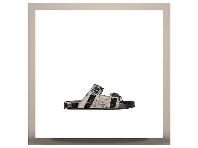 Louis Vuitton Sandali Aqua in pelle di vitello scamosciata nera Nero - vista 3