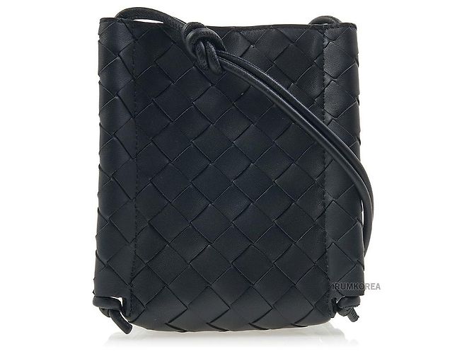 Bottega Veneta Borsa a tracolla Intrecciato Nero - vista 3