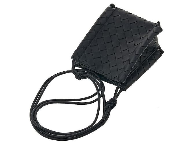 Bottega Veneta Borsa a tracolla Intrecciato Nero - vista 4