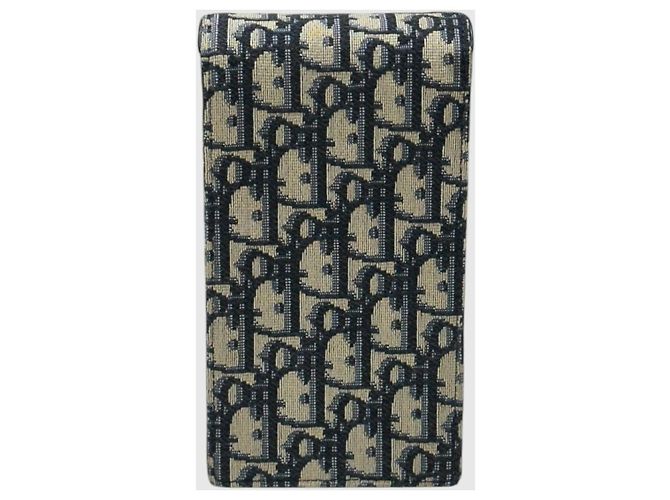 Dior Borsa crossbody con catena e porta-cellulare in jacquard Saddle Blu - vista 7