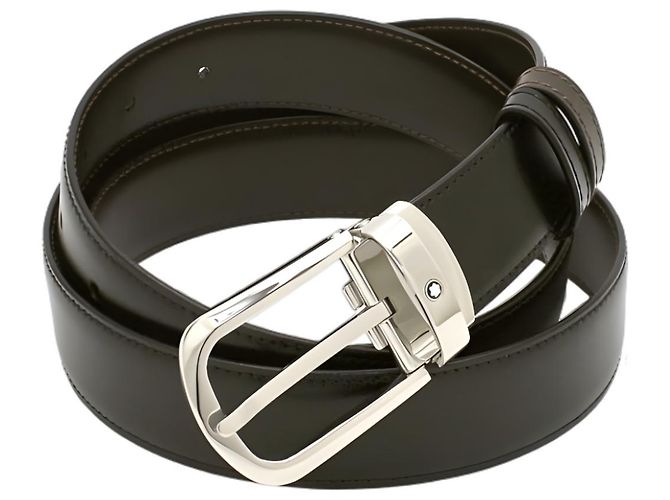 Montblanc Reversible Leather Belt Black Brown - view 4