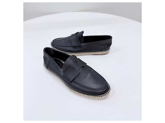 Hermès Mocassini in pelle nera Nero - vista 2
