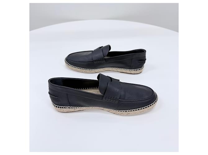 Hermès Mocassini in pelle nera Nero - vista 4
