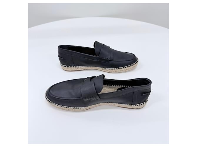 Hermès Mocassini in pelle nera Nero - vista 5