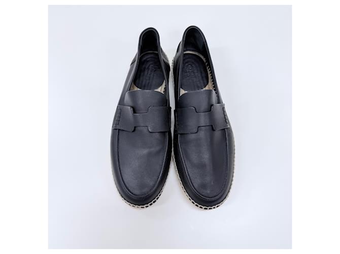 Hermès Mocassini in pelle nera Nero - vista 6