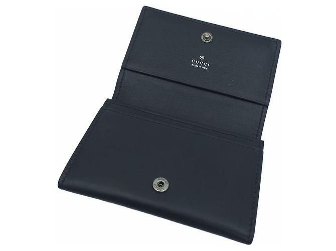 Horsebit 1955 Gucci Tarjetero y cartera de piel Horsebit Negro - vista 13