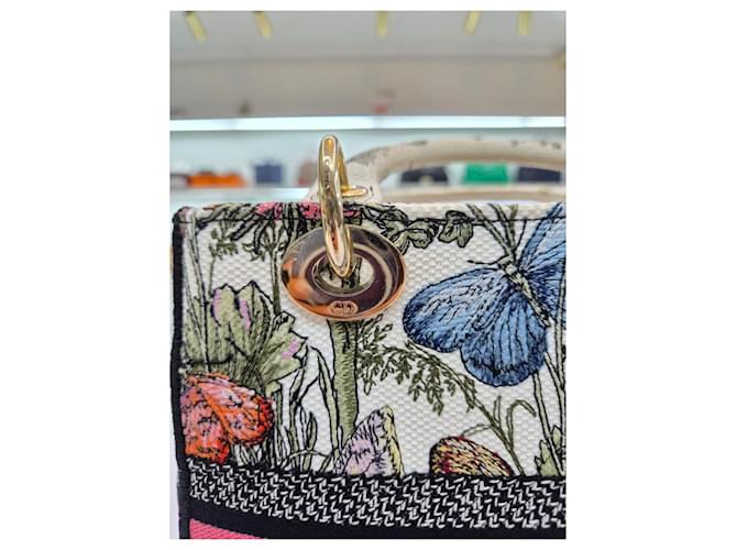 Dior Borsa Tote e Borsa a Tracolla Lady Delight Medium Bianco - vista 20