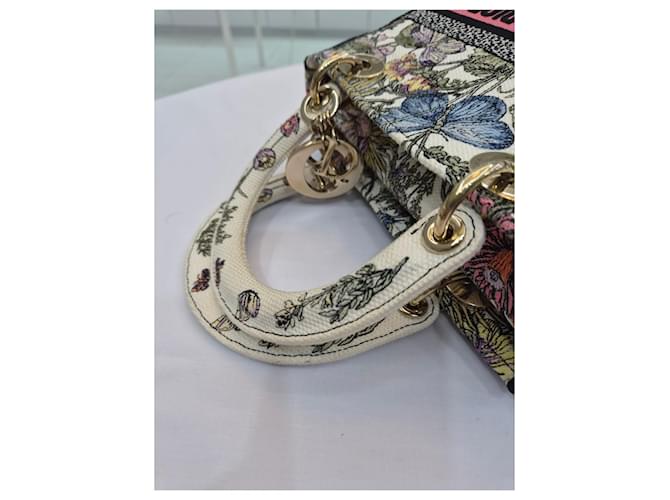 Dior Borsa Tote e Borsa a Tracolla Lady Delight Medium Bianco - vista 21
